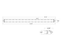 SR-Series 30 Inch Dual Function SAE Auxilary High Beam Driving Lights with Amber Backlight RIGID Industries