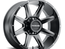 Aluminum Wheels 20x9 Stryker 954M Milled-Dimples Satin Black 0 Offset 5 on 127 Bolt Pattern 78.1 Bore Raceline