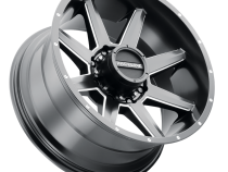 Aluminum Wheels 17x9 Stryker 954M Milled-Dimples Satin Black -12 Offset 5 on 127 Bolt Pattern 87.1 Bore Raceline