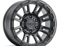 Aluminum Wheels 18x9 Compass 956B Satin Black -12 Offset 6 on 139.7 Bolt Pattern 106.1 Bore Raceline