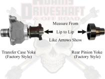 JK Rear 1350 Solid CV Driveshaft 4 Door Adams Driveshaft