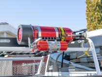 10, 15 lb COMP2 Bracket Black 6.9 Inch Diameter Power Tank