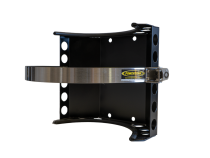 Gannett Locker 10 lb Aluminum Propane Bracket Stainless Steel Straps Black Power Tank