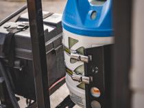 Shasta Locker Bracket for 20 lb Steel and 17, 22 lb Viking Propane Tanks Power Tank