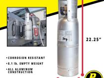 6 LB Aluminum Propane Tank- Worthington with Bracket Power Tank