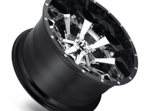 Aluminum Wheels 22X10 Assault D246 6 On 135/6 On 139.7 Chrome/Gloss Black Lip 106.1 Bore -13 Offset 8 Spoke Fuel Off Road Wheels