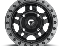 Aluminum Wheels 14X7 Anza UTV D557 4 On 110 Matte Black Beadlock 79.4 Bore 13 Offset 5 Spoke Fuel Off Road Wheels