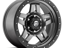 Aluminum Wheels 17X8.5 Anza D558 5 On 114.3 Matte Gunmetal Gray 72.6 Bore -6 Offset 5 Spoke Fuel Off Road Wheels