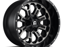 Aluminum Wheels 20X9 Crush D561 5 On 114.3/5 On 127 Gloss Black Double Dark Tint Machined Face 78.1 Bore 1 Offset 8 Spoke Fuel Off Road Wheels