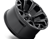 Aluminum Wheels 20X9 Assault D576 5 On 114.3/5 On 127 Gloss Black/Milled 78.1 Bore 1 Offset 8 Spoke 49 Lbs Fuel Off Road Wheels