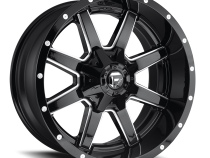 Aluminum Wheels 20X12 Maverick D610 5 On 114.3/5 On 127 Gloss Black/Milled 78.1 Bore -44 Offset Fuel Off Road Wheels