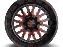 Aluminum Wheels 20X10 Stroke D612 5 On 114.3/5 On 127 Gloss Red/Milled 78.1 Bore -18 Offset Fuel Off Road Wheels