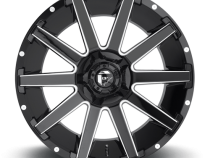 Aluminum Wheels 22X12 Contra D615 5 On 114.3/5 On 127 Gloss Black/Milled 78.1 Bore -44 Offset Multi Spoke Fuel Off Road Wheels