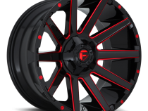 Aluminum Wheels 20X10 Contra D643 5 On 114.3/5 On 127 Gloss Red/Milled 78.1 Bore -18 Offset Multi Spoke Fuel Off Road Wheels