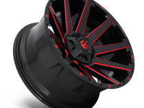 Aluminum Wheels 22X10 Contra D643 5 On 114.3/5 On 127 Gloss Red/Milled 78.1 Bore -18 Offset Multi Spoke Fuel Off Road Wheels