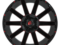 Aluminum Wheels 22X10 Contra D643 5 On 114.3/5 On 127 Gloss Red/Milled 78.1 Bore -18 Offset Multi Spoke Fuel Off Road Wheels