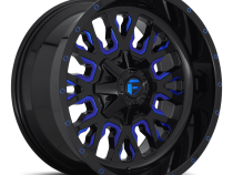 Aluminum Wheels 18X9 Stroke D645 5 On 114.3/5 On 127 Gloss Blue/Milled 78.1 Bore 1 Offset Fuel Off Road Wheels