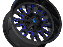 Aluminum Wheels 18X9 Stroke D645 5 On 114.3/5 On 127 Gloss Blue/Milled 78.1 Bore 1 Offset Fuel Off Road Wheels