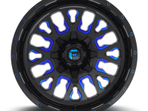 Aluminum Wheels 20X10 Stroke D645 5 On 114.3/5 On 127 Gloss Blue/Milled 78.1 Bore -18 Offset Fuel Off Road Wheels