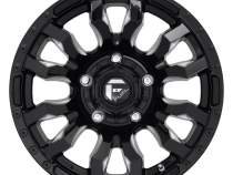 Aluminum Wheels 18X9 Blitz D673 5 On 127 Gloss Black Milled 71.5 Bore 1 Offset Multi Spoke Fuel Off Road Wheels