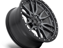Aluminum Wheels 22X12 Rebel D680 6 On 135 Matte Gunmetal Gray Black Bead Ring 87.1 Bore -44 Offset Fuel Off Road Wheels