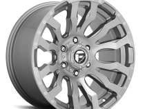 Aluminum Wheels 22X12 Blitz D693 6 On 135 Brushed Gunmetal Gray Tinted Clear 87.1 Bore -44 Offset Multi Spoke Fuel Off Road Wheels