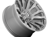 Aluminum Wheels 22X12 Blitz D693 6 On 135 Brushed Gunmetal Gray Tinted Clear 87.1 Bore -44 Offset Multi Spoke Fuel Off Road Wheels