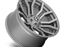 Aluminum Wheels 22X10 Rage Platinum D713 5 On 127/5 On 139.7 Brushed Gunmetal Gray Tinted Clear 87.1 Bore -18 Offset Fuel Off Road Wheels