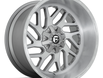 Aluminum Wheels 24X12 Triton Platinum D715 5 On 127/5 On 139.7 Brush Gunmetal Gray/Clear Tint 87.1 Bore -44 Offset Mesh Spoke Fuel Off Road Wheels