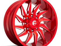 Aluminum Wheels 22X10 Saber D745 5 On 127 Candy Red Milled 71.5 Bore -18 Offset Fuel Off Road Wheels