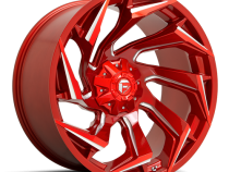 Aluminum Wheels 22X12 Reaction D754 5 On 127/5 On 139.7 Candy Red Milled 87.1 Bore -44 Offset Fuel Off Road Wheels