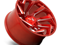 Aluminum Wheels 22X12 Reaction D754 5 On 127/5 On 139.7 Candy Red Milled 87.1 Bore -44 Offset Fuel Off Road Wheels