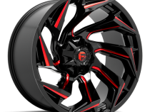 Aluminum Wheels 15X8 Reaction D755 5 On 114.3/5 On 120.65 Gloss Black Milled Red Tint 72.7 Bore -18 Offset Fuel Off Road Wheels