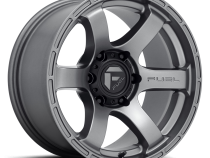 Aluminum Wheels 17X9 Rush D767 6 On 114.3 Matte Gunmetal Gray 66.06 Bore 1 Offset Fuel Off Road Wheels