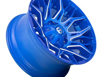 Aluminum Wheels 20X10 Twitch D770 5 On 114.3/5 On 127 Anodized Blue Milled 78 Bore -18 Offset Fuel Off Road Wheels