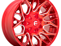 Aluminum Wheels 22X10 Twitch D771 5 On 114.3/5 On 127 Candy Red Milled 78 Bore -18 Offset Fuel Off Road Wheels