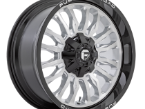 Aluminum Wheels 22X10 Arc D798 6 On 135/6 On 139.7 Silver/Brushed Face-Milled Black Lip 106.1 Bore -18 Offset Fuel Off Road Wheels