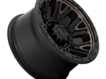 Aluminum Wheels 17X9 Traction D824 5 On 127 Matte Black Double Dark Tint 71.5 Bore 1 Offset Fuel Off Road Wheels