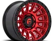 Aluminum Wheels 17X9 Cycle D834 5 On 127 Candy Red/Black Ring 71.5 Bore 1 Offset Fuel Off Road Wheels