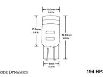 194 LED Bulb HP3 LED Warm White Single Diode Dynamics