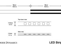 LED Strip Lights Blue 50cm Strip SMD30 WP Diode Dynamics
