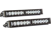 12 Inch LED Light Bar  Single Row Straight Clear Wide Pair Stage Series Diode Dynamics