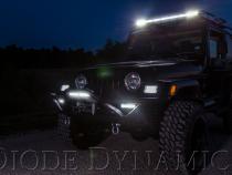 12 Inch LED Light Bar  Single Row Straight Clear Wide Pair Stage Series Diode Dynamics