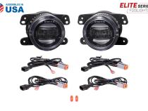 Elite Series Type M Fog Lamps, White Pair Diode Dynamics