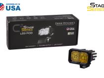 Stage Series 2 Inch LED Pod, Sport Yellow Fog Standard ABL Each