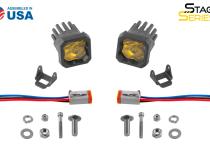 Stage Series C1 LED Pod Sport Yellow Flood Standard ABL Pair Diode Dynamics