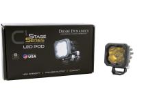 Stage Series C1 LED Pod Sport Yellow Spot Standard ABL Each Diode Dynamics