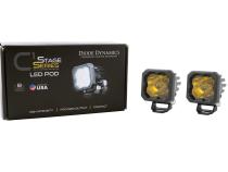Stage Series C1 LED Pod Pro Yellow Flood Standard ABL Pair Diode Dynamics