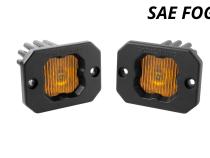 Stage Series C1 LED Pod Yellow SAE Fog Flush ABL Pair Diode Dynamics