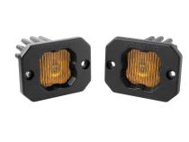 Stage Series C1 LED Pod Yellow SAE Fog Flush ABL Pair Diode Dynamics